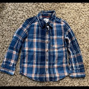 Boys Carters long sleeve flannel
